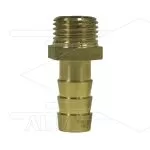 Slangpilaar - messing - Ø10mm - 1/4 bu