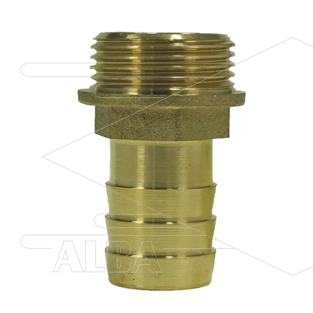Slangpilaar - messing - Ø20mm - 3/4 bu - Afbeelding 1