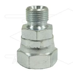 Verloopnippel - staal - 3/8 bu x 1/2" wartel - BSP