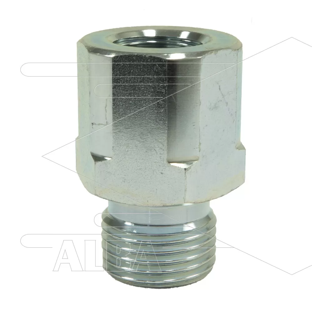 Verloop - staal - 1/4 bu x 1/4" bi - BSP - Afbeelding 1