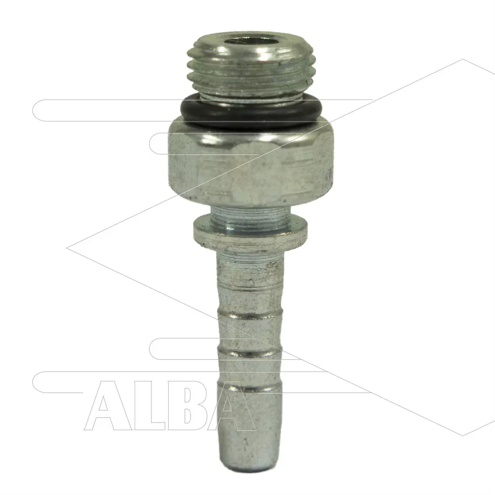 Persnippel DN6 1/8Bsp met O-ring tbv. rioolnozzle - Afbeelding 1
