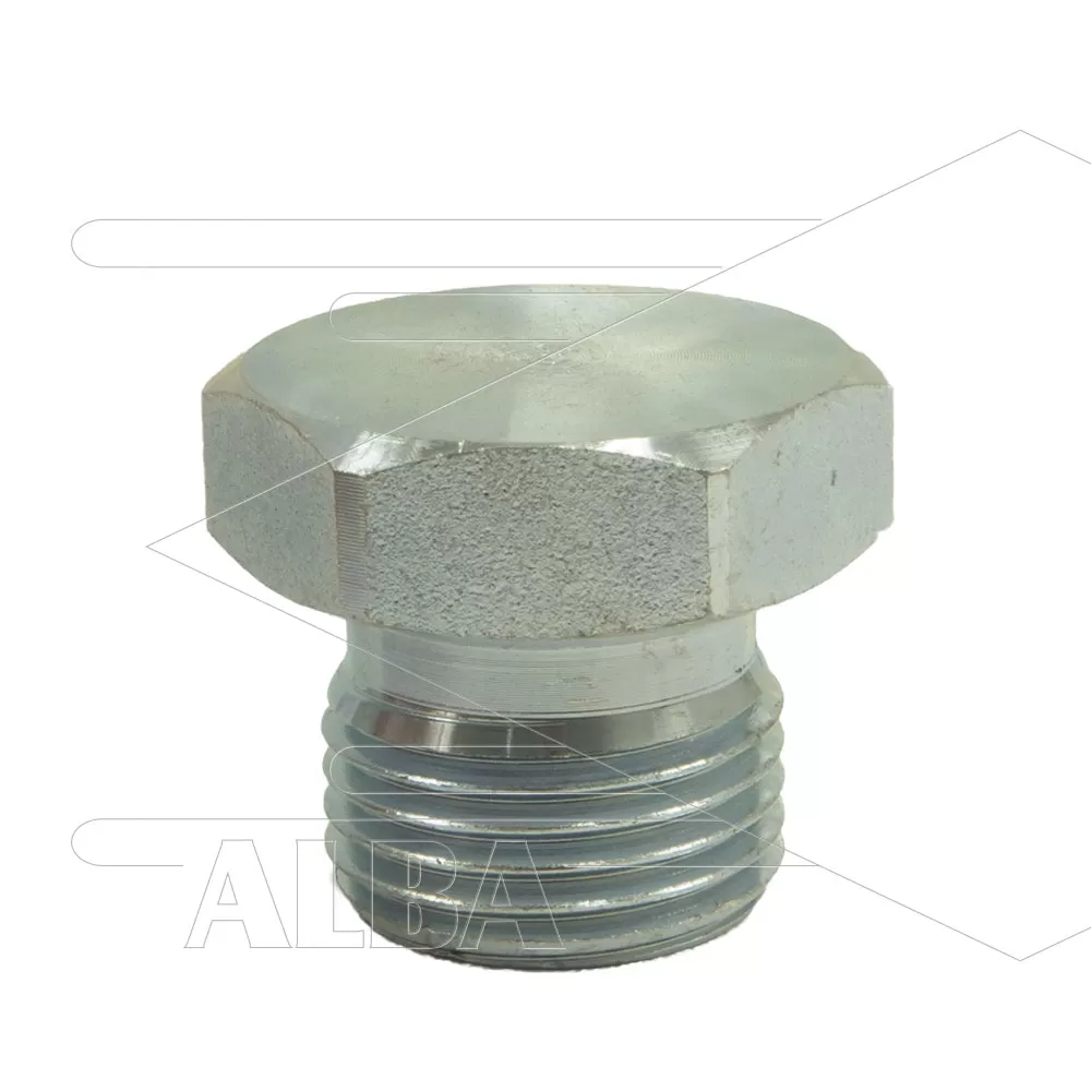 Stop zeskant - staal - 1/2 bu - BSP - Afbeelding 1