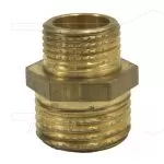 Verloopnippel - messing - 3/8 bu x 1/2" bu
