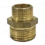 Verloopnippel - messing - 3/8 bu x 3/4" bu