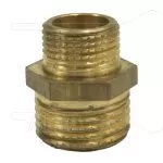 Verloopnippel - messing - 3/4 bu x 1" bu