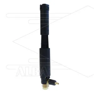 LS12 - schuimlans - zwart met injector - nozzle 1,5mm - 60 tot 200 Bar - 9 tot 15 l/min - 1/4" bi