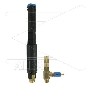 LS12 - schuimlans - zwart (nozzle 2,5mm) + LS12 injector (nozzle 1,8mm) - 100 tot 200 Bar - 15 tot 21 l/min - 1/4" bi