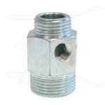 Chemicaliën injector lagedruk (zuigzijde pomp) - in: 3/4bu - uit: 1/2"bu - Chem: 2x 1/8"bi