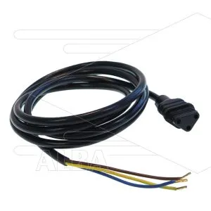 Aansluitkabel voor trafo - 230/400V - L=1400mm - met driehoekstekker o.a. FIDA