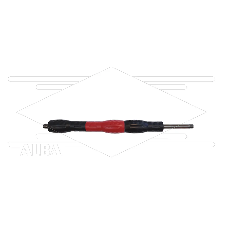 Iso88 lans L=600mm - draaibare isolatie 300mm - zwart/rood/zwart - 400bar - RVS - Afbeelding 1