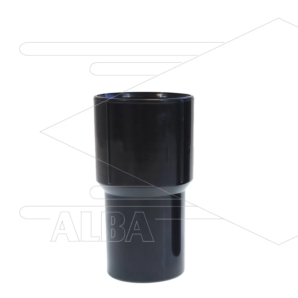 Slangmof - slangzijde Ø38mm - toebehorenzijde Ø38/45mm - Rubber - Afbeelding 1