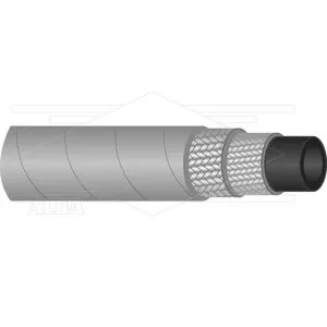 Hogedrukslang - 2SN-10 (3/8") - grijs - 400 Bar - Ø18,7mm - 150°C