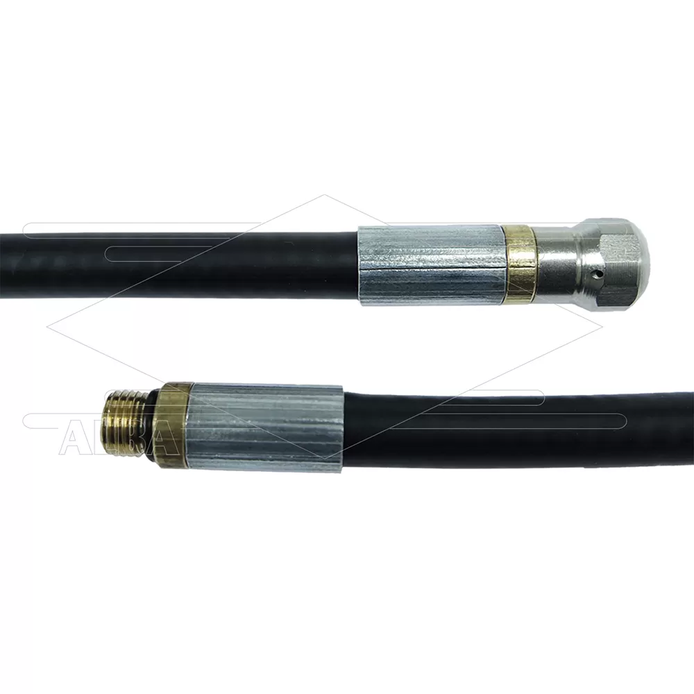 NW5 rioolslang - 10m - 200 Bar - nozzle met voorboring - 1/8bu met O-ring - met eindmarkering - Afbeelding 1