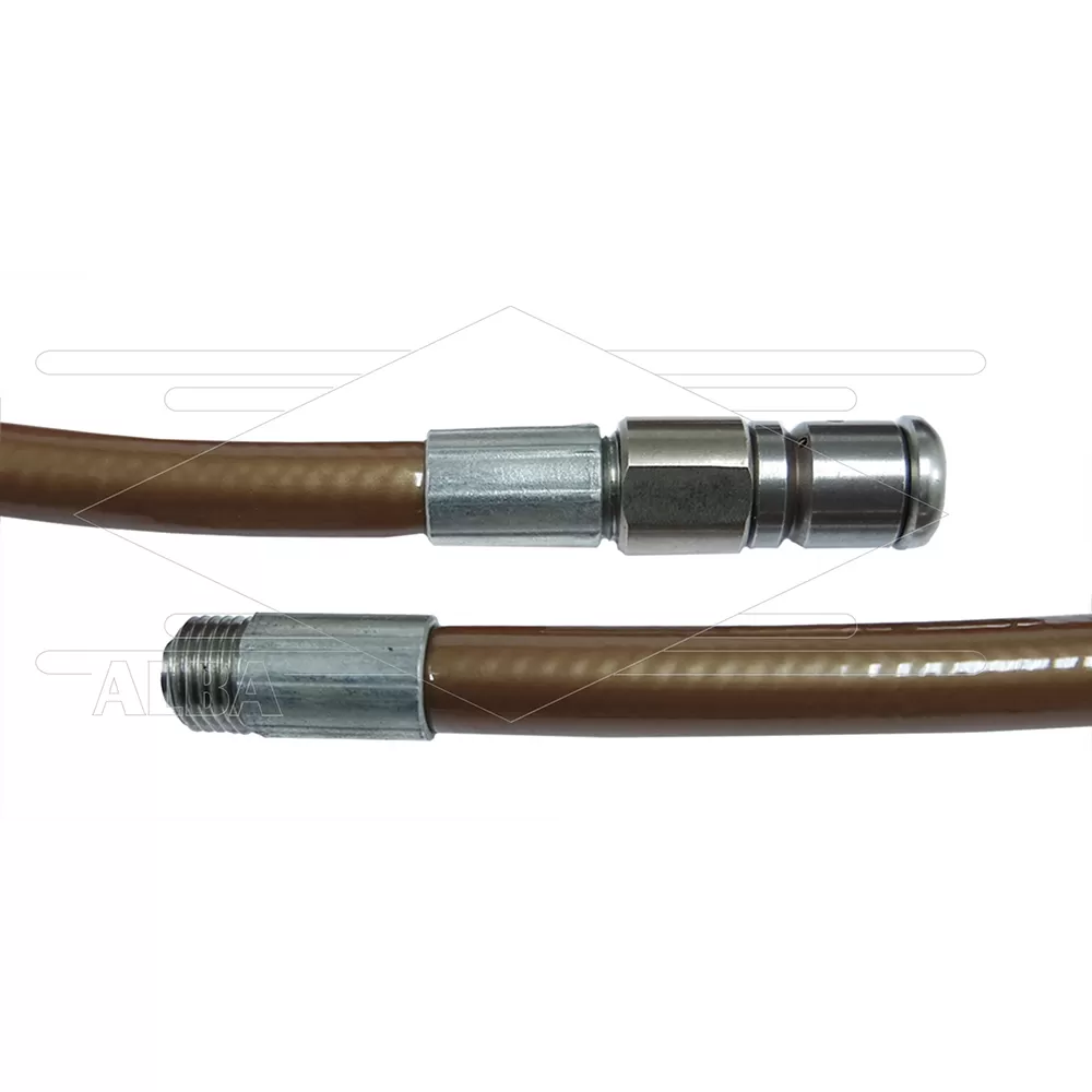 NW5 rioolslang - brons - 15m - 250 Bar - met roterende nozzle - 1x 1/8 bu - Afbeelding 1