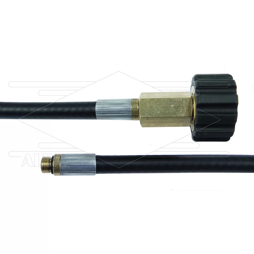 NW6 rioolslang 20m - 300 Bar - zonder nozzle - M22x1,5 W x 1/8bu met O-ring - Afbeelding 1