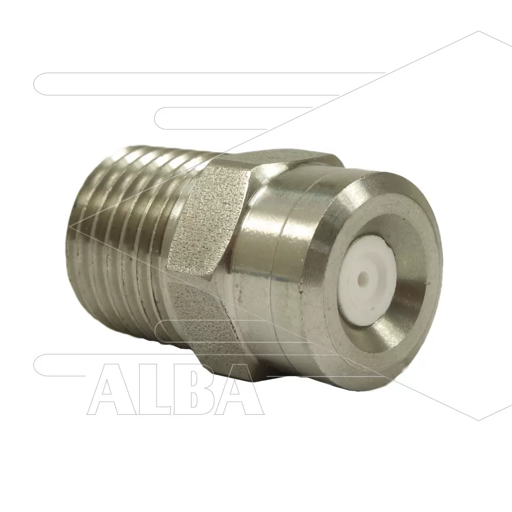 Nozzle 1/4" bu - 00030 - keramisch - spuithoek 0° - Afbeelding 1