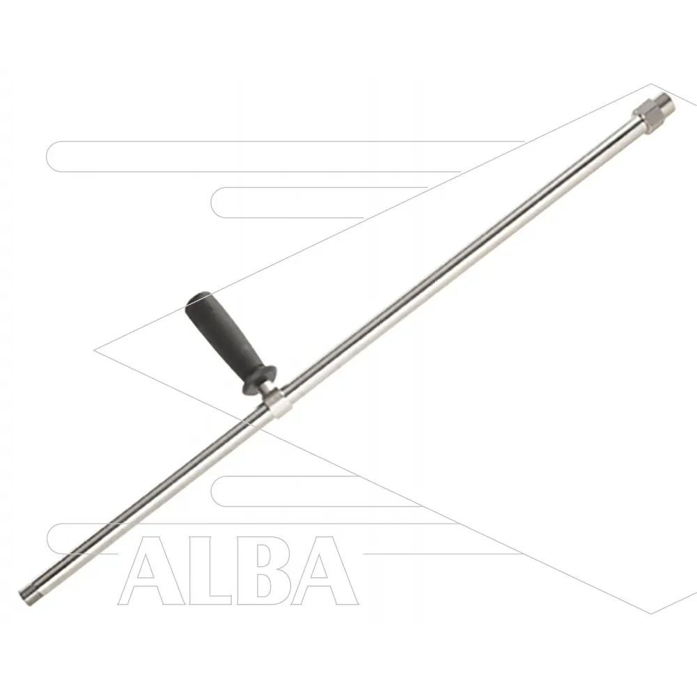 Lans L200 / 200l/min - L=1200mm - recht - RVS - verstelbare handgreep - 500 Bar - max 40°C - 1/2" bu x 1/4" bi - Afbeelding 1