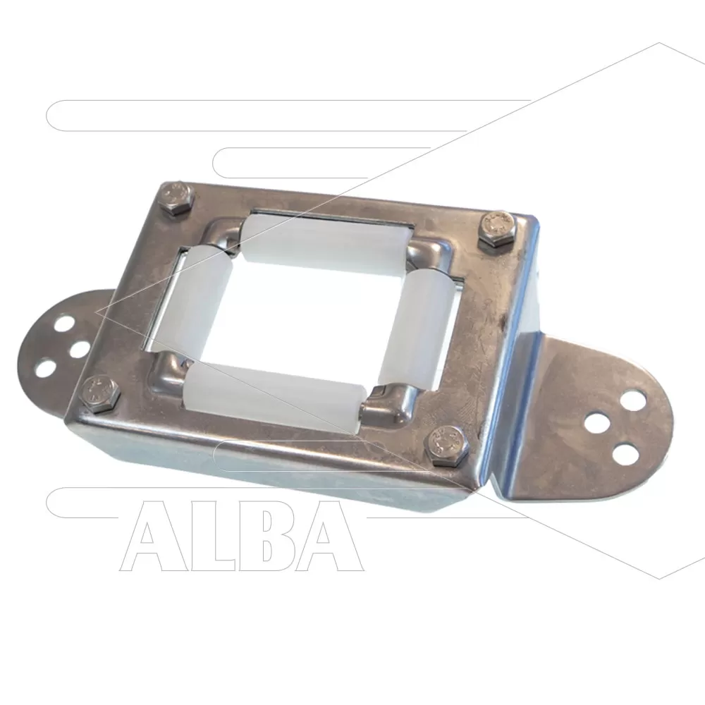 Slanggeleider EFW1 - RVS 304 - voor wanddoorvoer - LxBxH: 175x88x43mm - Afbeelding 1