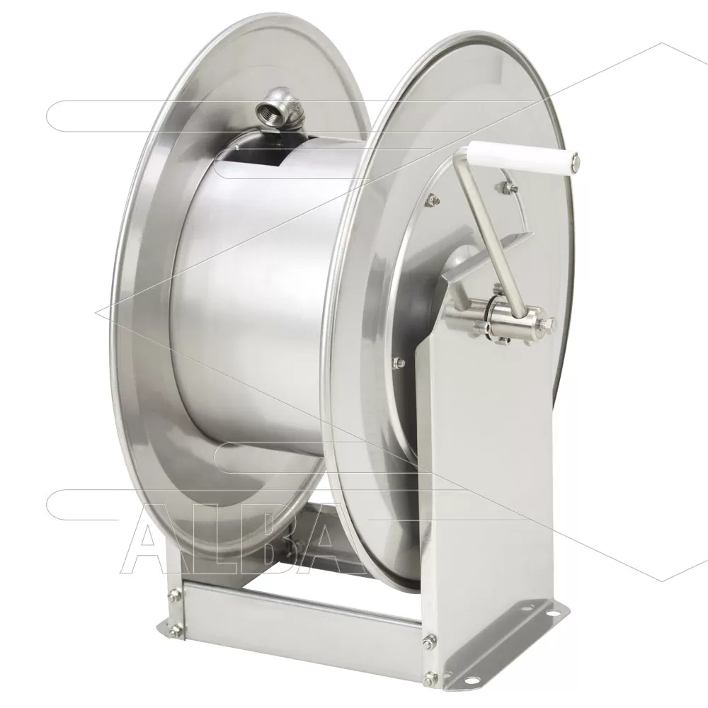 Slanghaspel TeHa - STKi2-20/12 - Inclusief swivel - Handbediend - RVS - Afbeelding 1