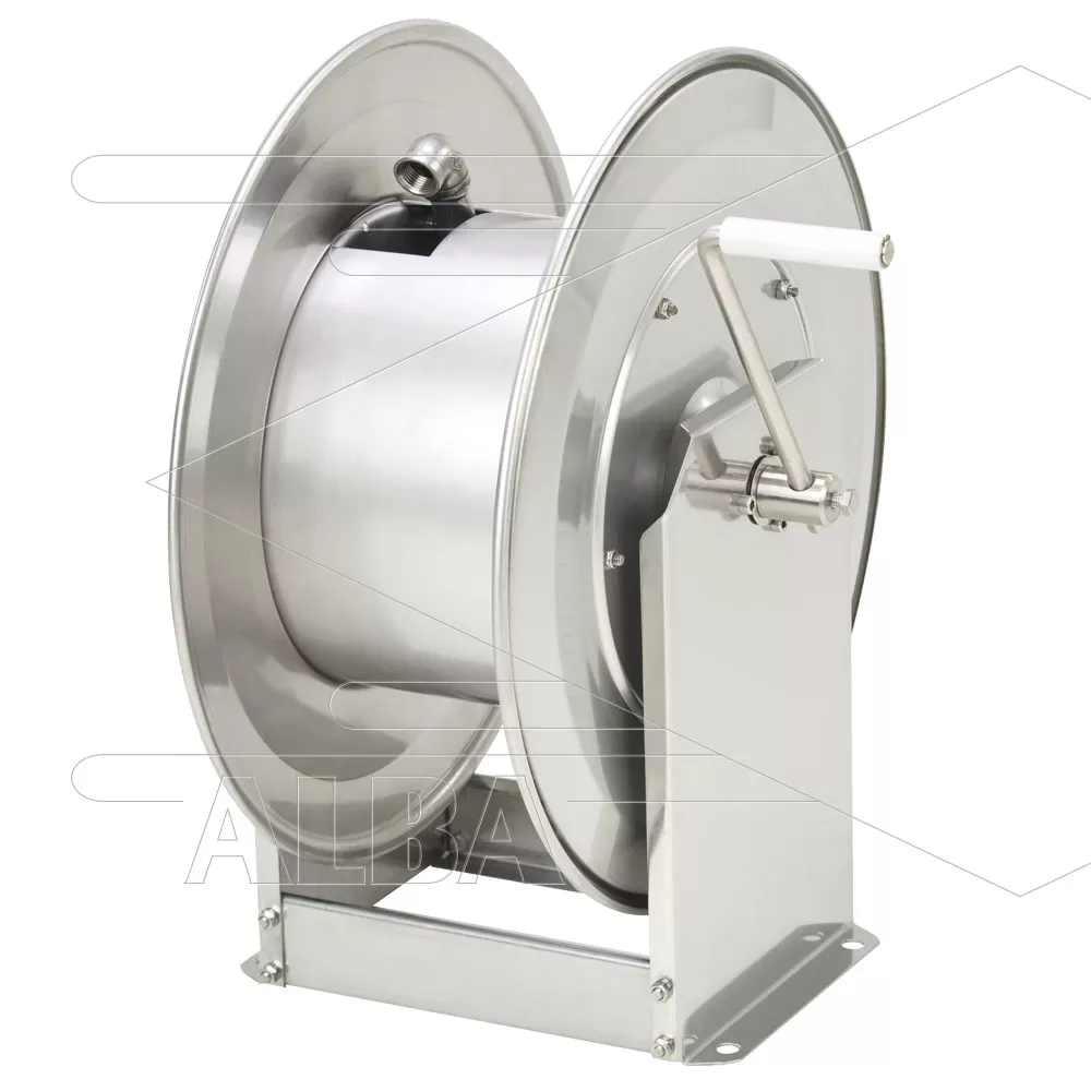 Slanghaspel TeHa - STKi2-40/12 - Inclusief swivel - Handbediend - RVS - Afbeelding 1