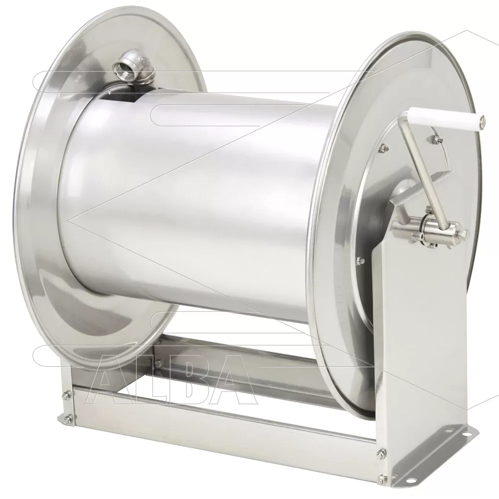 Slanghaspel TeHa - STKi2-50/24 - Inclusief swivel - Handbediend - RVS - Afbeelding 1