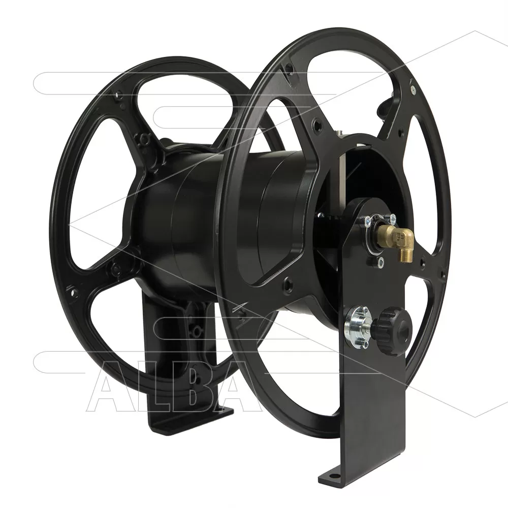 Slanghaspel - T52 - aluminium - 80m - 300 Bar - slang: 3/8" - aansluiting 3/8" bu - met swivel - Afbeelding 1