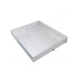 Opbergbak - AW1 - RVS - voor Haspelwagen SW1 - Afmetingen: LxBxH: 454 x 535 x 80mm