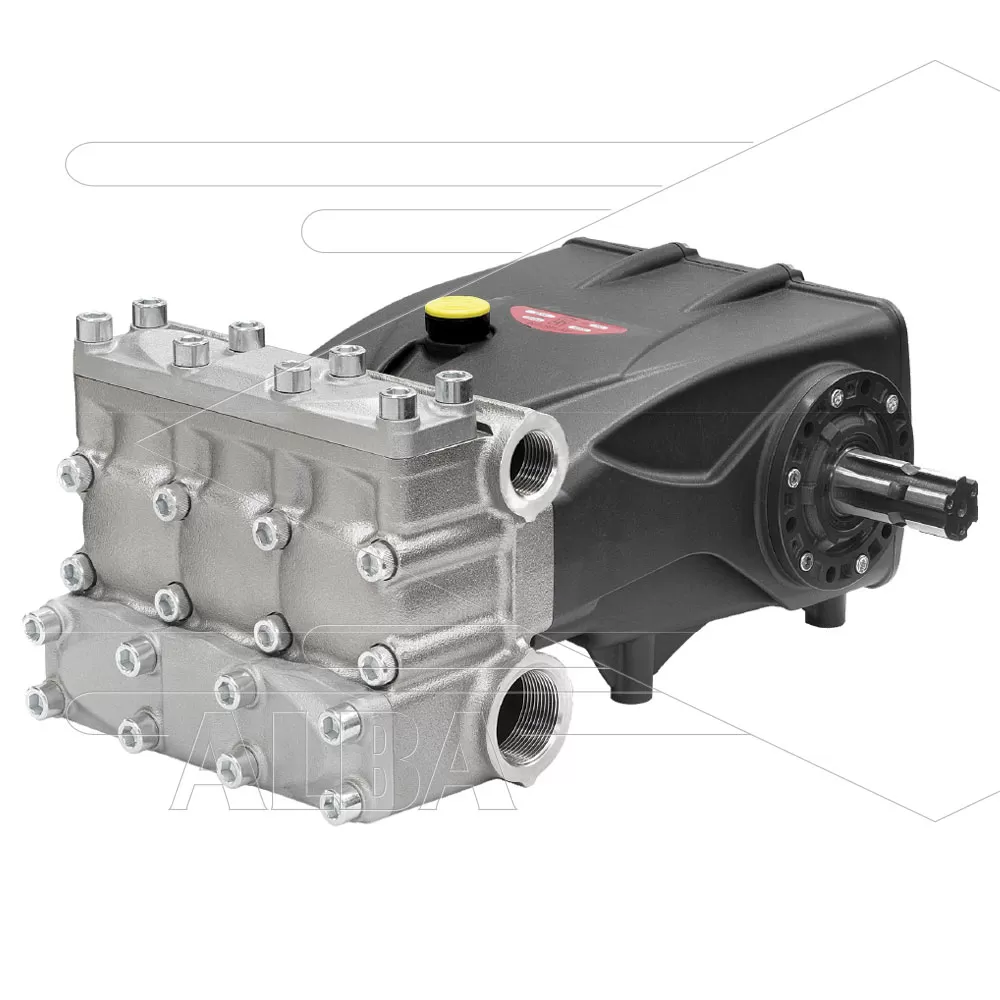 Interpump AB80 plunjerpomp - 1 x PTO as rechts - 75 l/min - 60 Bar - 550 tpm - 8,6 kW - As R - serie AB - Afbeelding 1