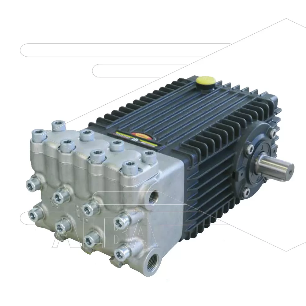 500622 Interpump WK5021 plunjerpomp RVS pompkop - 21 L/min - 500bar - 1450tpm - 20,6kW - as R - serie 66HP - Afbeelding 1