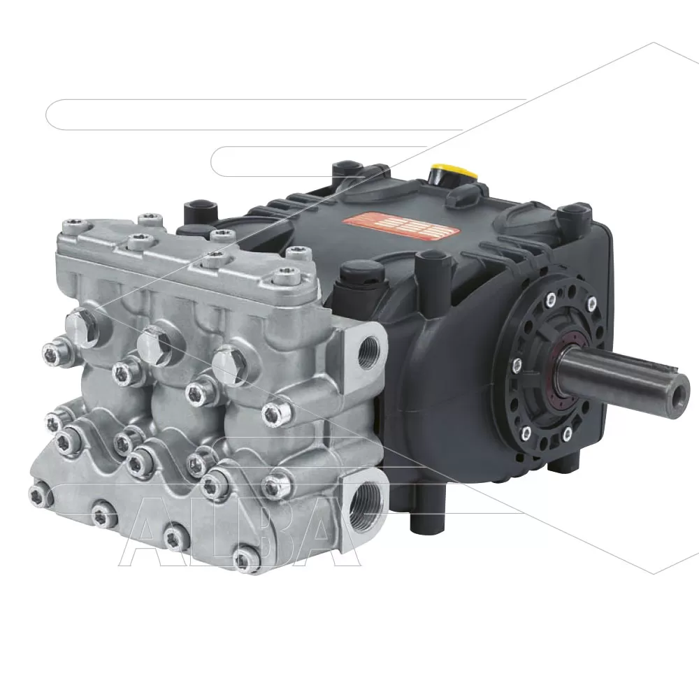 Interpump W100100H plunjerpomp - 100 l/min - 100 Bar - 1450 tpm - 18,38 kW - As R - serie 70 - Afbeelding 1