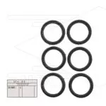 Kit 21 - Set topringen  Ø20mm (6x) - Serie 50