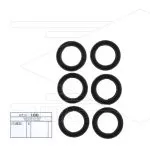 Kit 108 - Set topringen Ø16mm (6x) - Serie 47 - W928