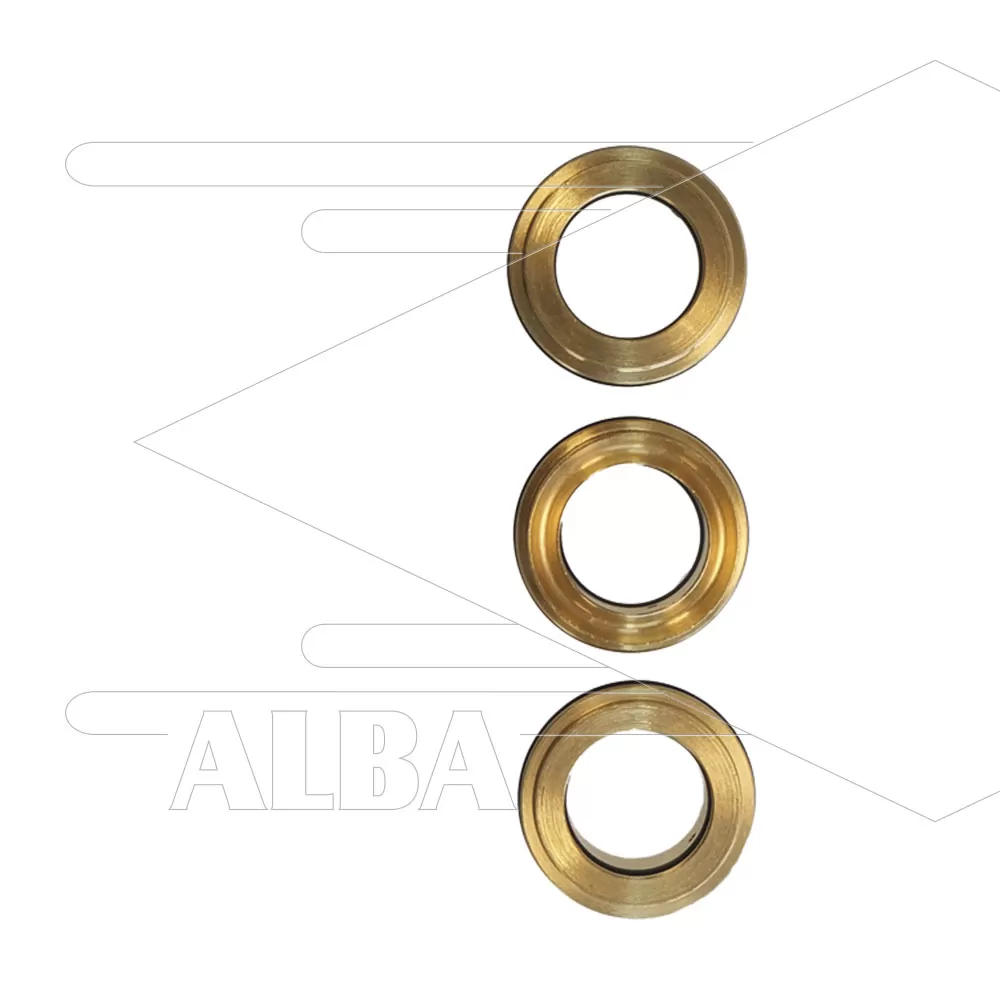 Kit 126 - Set messing ringen + O-ringen Ø18mm (3x) - Serie 44 - Afbeelding 1