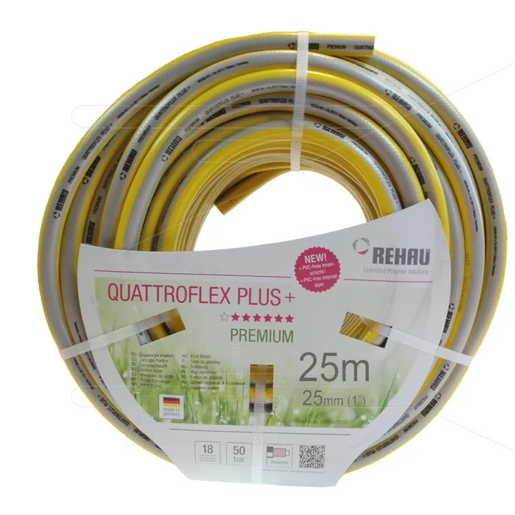 Quattroflex Plus - waterslang - lagedruk - 25mm (1") - rol à 25m - Temp: -20° tot 60°C - max 30 Bar - Afbeelding 1