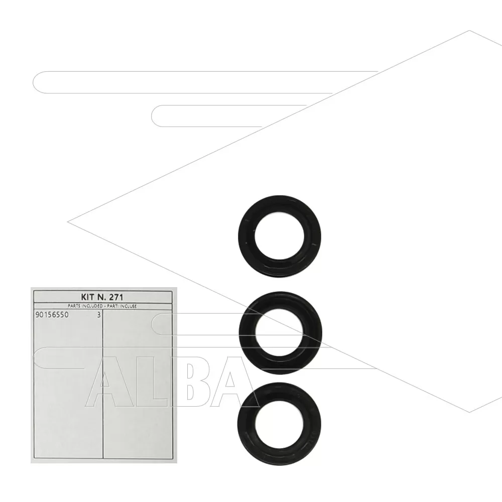 550271 Kit 271 - Set oliekeerringen Ø15mm (3x) - Serie 58(E2) + 59(E3) + C2W + C3W - Afbeelding 1