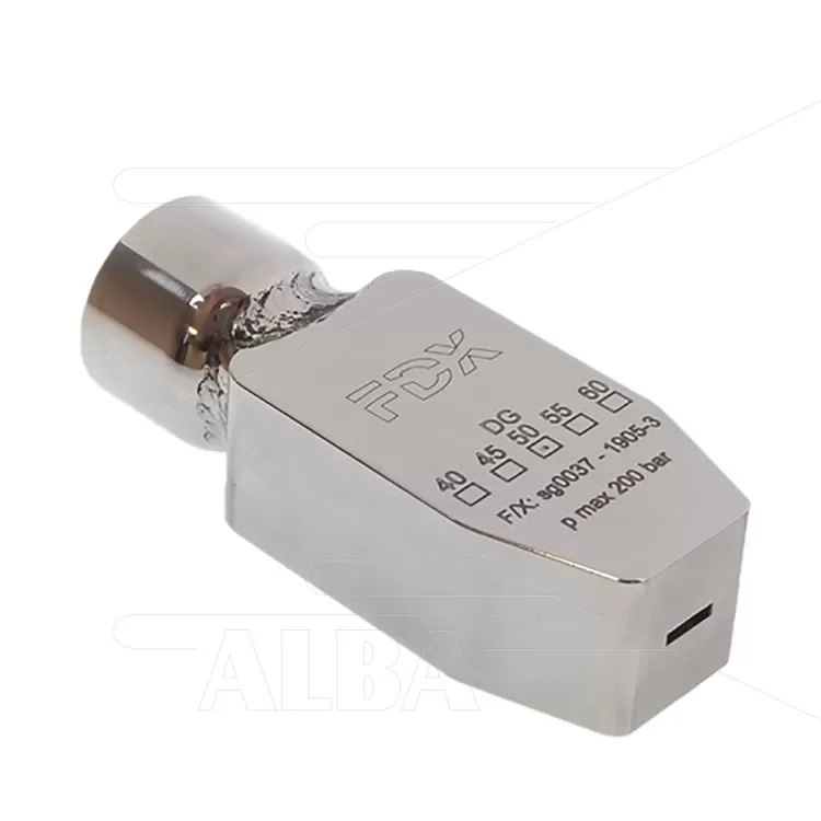 8100102 HPX-CZ oscillerende nozzle 0.050 - RVS - 1/4" bi - 60 tot 200 Bar - spuithoek 30° - Compacter dan CS model - Afbeelding 1