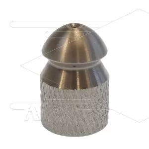 Rioolnozzle met voorboring - 0.040 - 3 x 0.60 + 1 x 0.60 - 1/4" bi - RVS