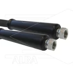 Hogedrukslang – 2SC - DN10 (3/8") – zwart – 400 Bar – Ø17 mm – 150°C - 50m - 2x 3/8"W - 1x KBS