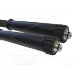 Hogedrukslang - 1SC-DN10 (3/8") - zwart - 210 Bar - Ø15,6mm - 150°C - 15m - 2x M22x1,5 W vlak - 2x KBS