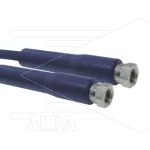 Hogedrukslang - 1SC-DN06 (1/4") - blauw - 250 Bar - Ø12,2mm - 150°C - 3,5m - 2x 1/4"W - 1x KBS