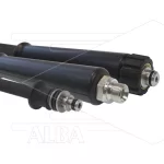 Hogedrukslang - 1SC-DN10 (3/8") - zwart - 210 Bar - Ø15,6mm - 150°C - 10m - 3/8"bu x M22x1,5 W vlak - 2x KBS