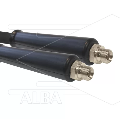Hogedrukslang – 2SN - Plus - DN10 (3/8") – zwart – 500 Bar – Ø17 mm – 150°C - 50m - 2x 3/8"bu RVS - 2x KBS - 500 Bar - Afbeelding 1