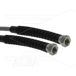 Carwash Slang - Titan Slide - DN06 (1/4") - grijs - 300 Bar - Ø12,2mm - max 60°C - 4,0m - 2x 1/4"W - 2x SKB zwart