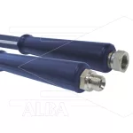 Hogedrukslang – Cleanfarm - DN12 (1/2") – blauw – 80 Bar – Ø21 mm – 150°C - 15m - 1/2"bu x 1/2"W RVS - 1x KBS