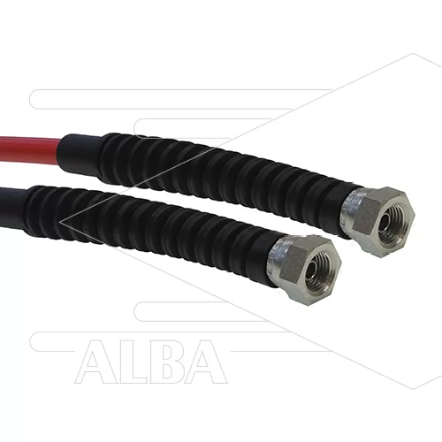 Carwash Slang - Titan Slide - DN06 (1/4") - rood - 300 Bar - Ø12,2mm - max 60°C - 8,0m - 3/8"W x 3/8"W - 2x SKB - Afbeelding 1
