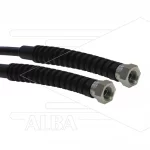 Carwash Slang - Titan Slide - DN06 (1/4") - zwart - 300 Bar - Ø12,2mm - max 60°C - 3,5m - 2x 1/4"W - 2x SKB