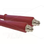 Hogedrukslang – 2SN - Plus - DN10 (3/8") – rood – 500 Bar – Ø17 mm – 150°C - 10m - 2 x 3/8" bu RVS - 2x KBS rood