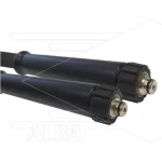 Hogedrukslang – 2SN - Plus - DN10 (3/8") – zwart – 500 Bar – Ø17 mm – 150°C - 40m - 2 x M22W RVS - 2 x KBS