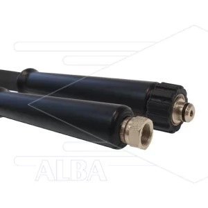 Hogedrukslang – 2SN - Plus - DN10 (3/8") – zwart – 500 Bar – Ø17 mm – 150°C - 20m - 2x M24x1,5 W DKOS 24° conus RVS - 2x KBS