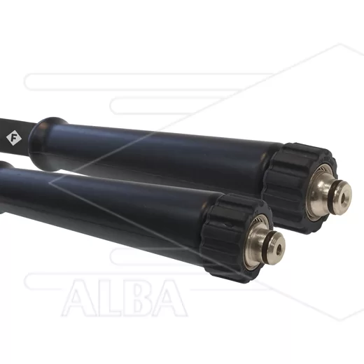 Hogedrukslang – 1SCX - Forever - DN12 (1/2") – zwart – 170 Bar – Ø19,1 mm – 150°C - 25m - 2x M22x1,5 (15L) DKOL - RVS - 2x KBS - Afbeelding 1
